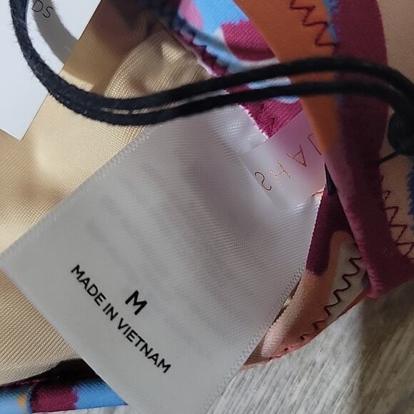 Shade & Shore Shoulder Tie Triangle Bikini Swim Top, Multi Animal Print - Picture 10 of 12